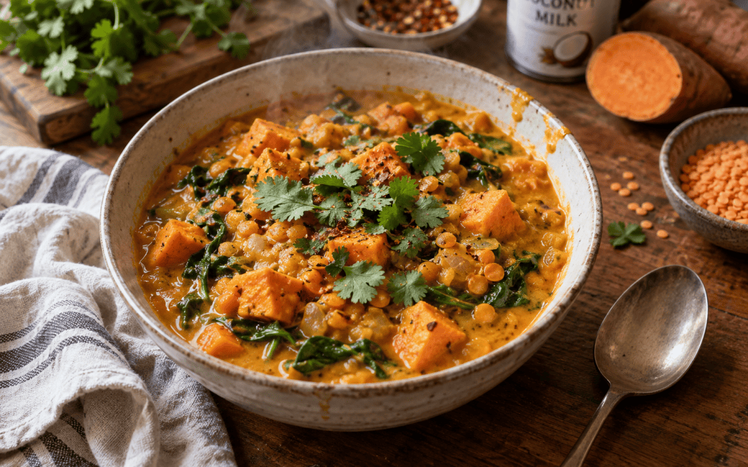 Creamy Kumara & Lentil Coconut Curry